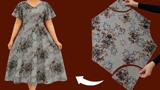 🔥WOW✂️Only 1 meter fabric 🧵Summer Stylish Dresses Cut and Sew in 10 Minutes 💃 Summer Trends Dress