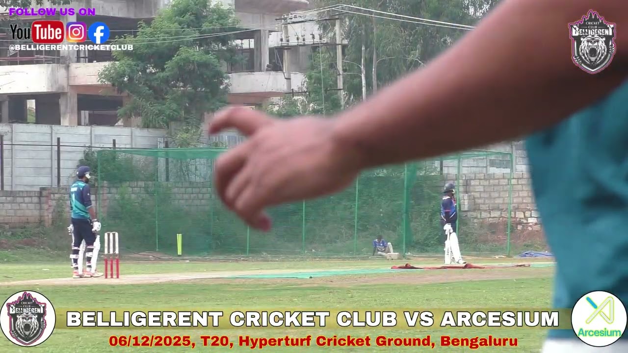BELLIGERENT CRICKET CLUB vs ARCESIUM, T20I, 06/12/2025, HYPERTURF CRICKET GROUND, Bengaluru