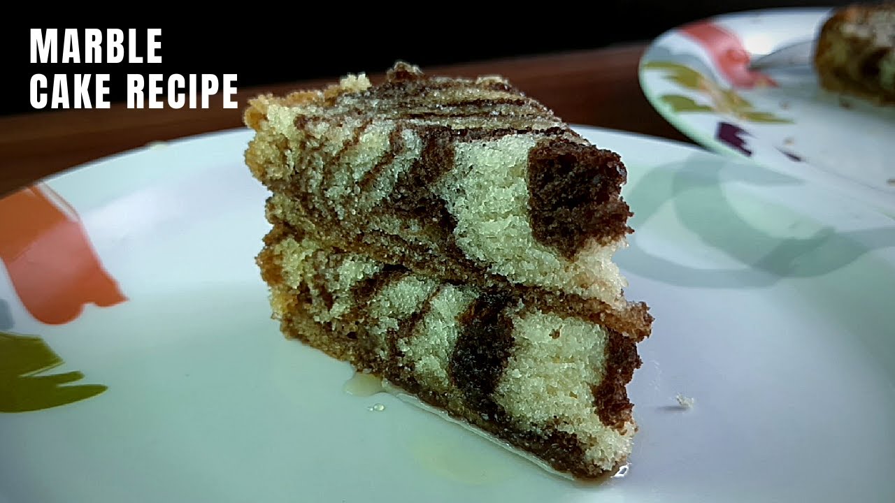 Marble Cake Recipe No Butter, No Essence, No Egg Zebra Cake Recipe