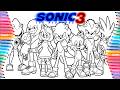 Sonic 4 All Characters || Coloring Sonic Characters || Sonic the Hedgehog 4 #sonic3movie #sonic3