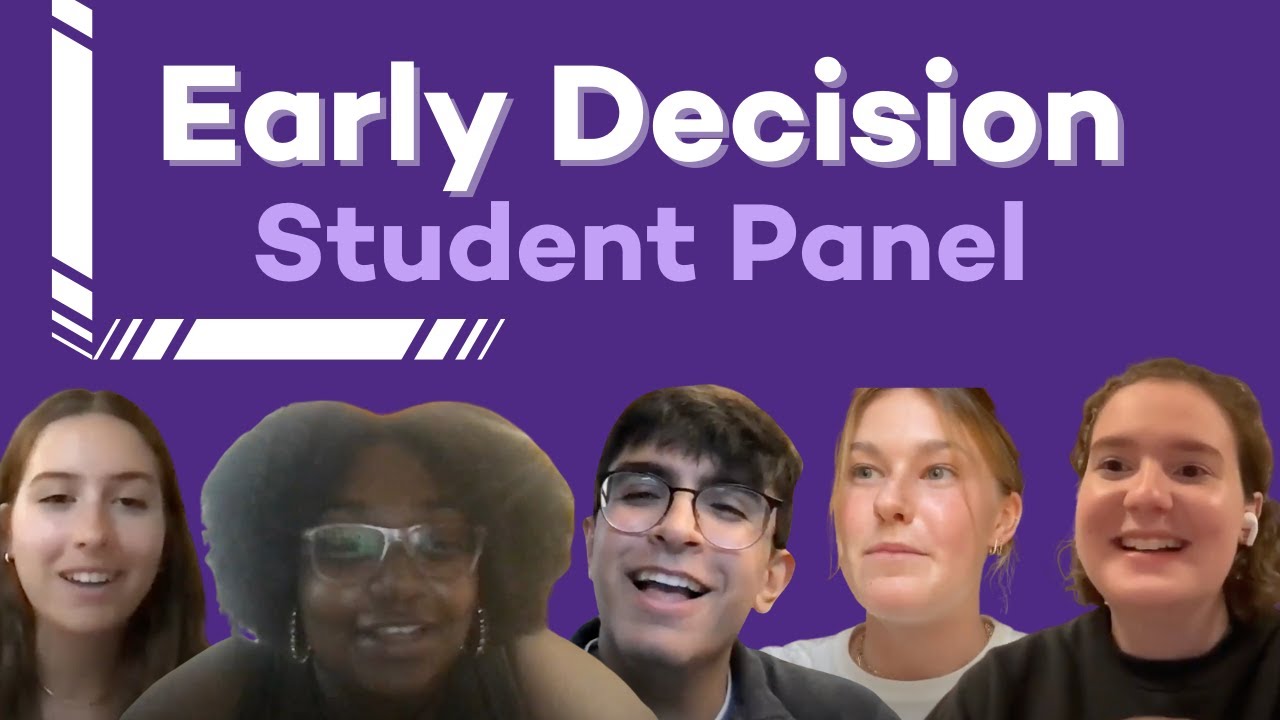 Northwestern Early Decision Student Panel YouTube