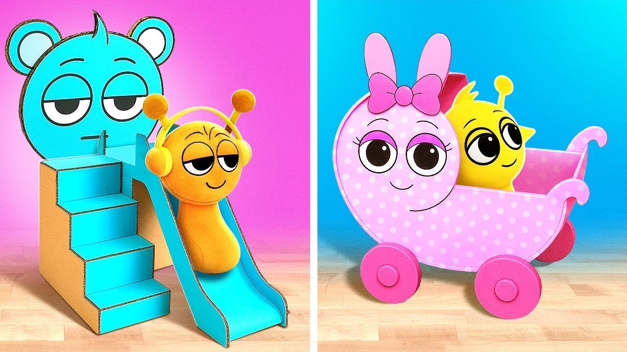 Casa de Cartón Para el Pequeño Sprunki por YayTime! STAR