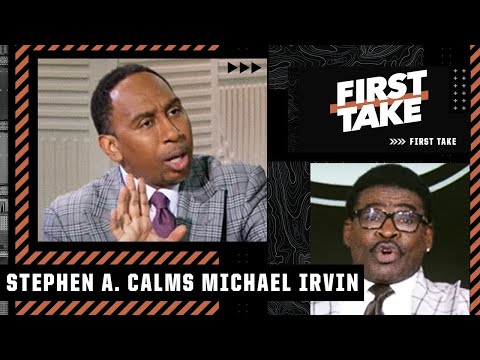 Stephen a. Tells michael irvin to calm down about aaron rodgers & the packers | first take