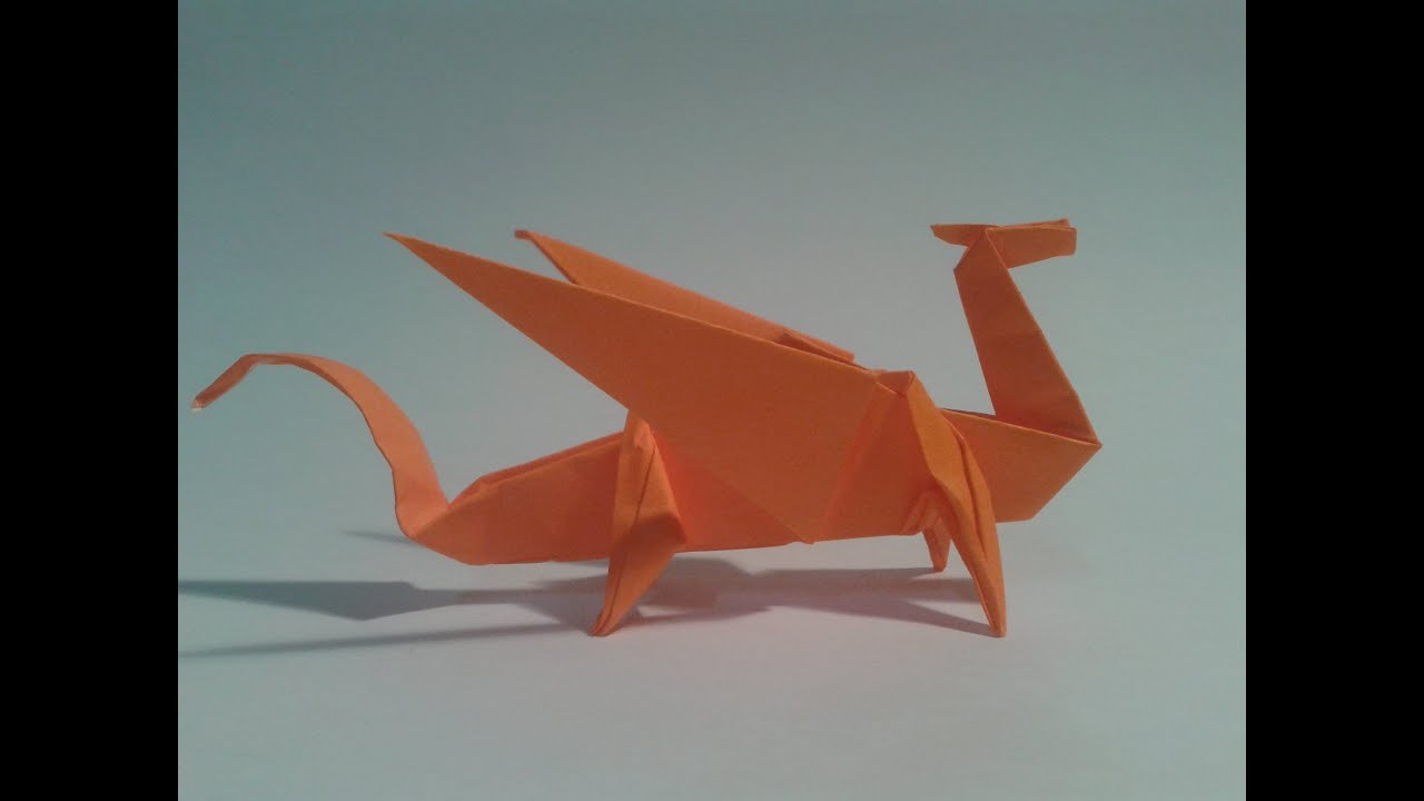Como hacer un dragón de papel (origami) YouTube