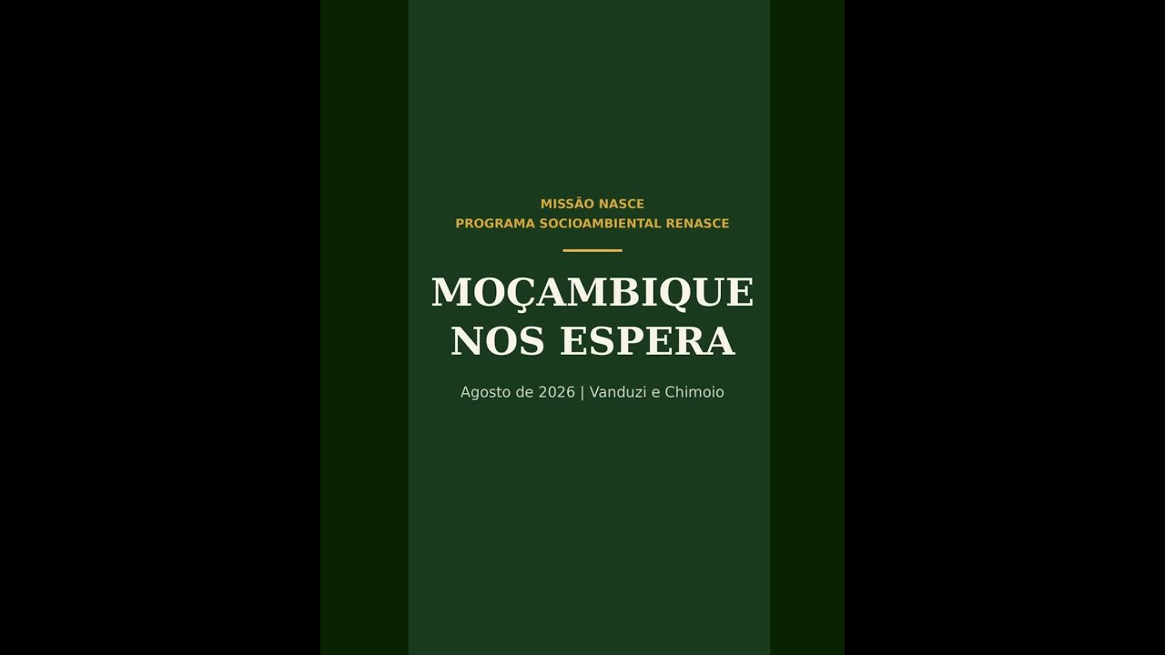 MOÇAMBIQUE NOS ESPERA. E A RESPOSTA JÁ FOI DADA: "Eis-me aqui, envia-me a mim." (Isaías 6:8, NAA)