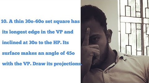 Video 42 | projection of planes | Anna university| Tamil