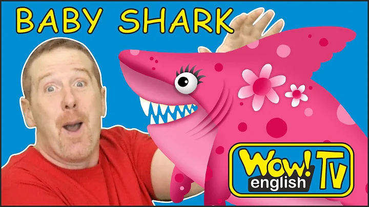Baby Shark Song from Steve and Maggie for children...