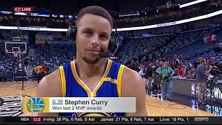 Stephen Curry Interview After Warriors Defeat Pelicans (FULL)