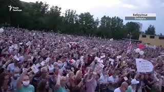 «Я больше не боюсь» – кандидат в президенты Беларуси Тихановская на предвыборных митингах