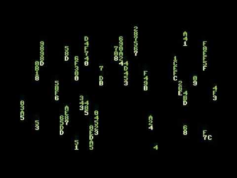 matrix rain in Pascal on the c64