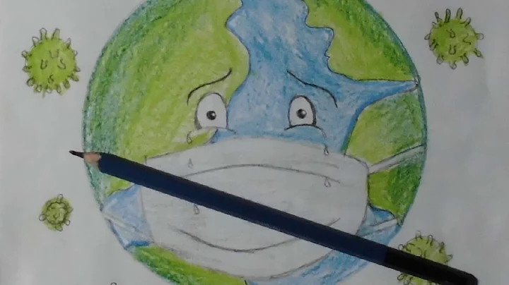 Drawing of Coronavirus / Save Earth from Corona Virus /Awareness Safety Poster