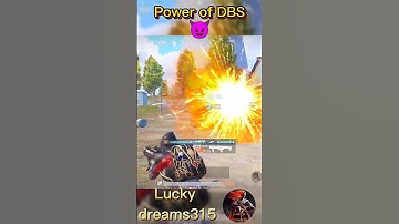Power of DBS 😈 || Lucky dreams315 #bgmi #pubgmobile #trendingnow