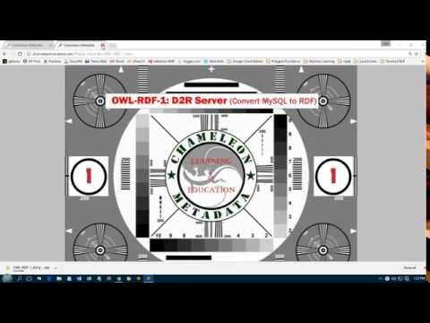 OWL-RDF-1: Use D2R Server To Convert A MySQL Database Into RDF Records
