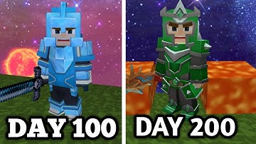 I Spent 200 DAYS in Blockman Go SkyBlock