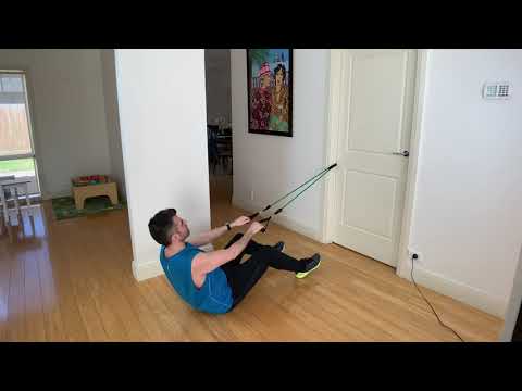 Resitance band seated facepulls