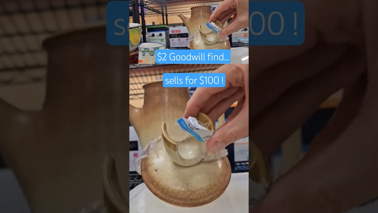 Кофейник Goodwill за 2 доллара продаётся за 100 долларов! Смотрите, как я нашёл его на Thrifting ...