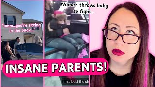 Woman throws child at stranger to fight... - Insane Parents
