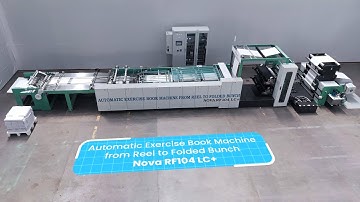 Nova RF104 LC+ - Automatic Exercise Book Machine from Reel to Folded Bunch