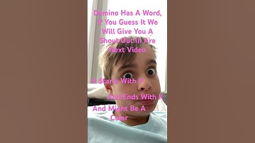 Guess The Word For A Shout Out In Are Next Video. #guess