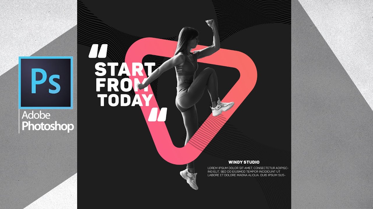 How to Design Sports Social Media Banner | Adobe Photoshop Tutorial