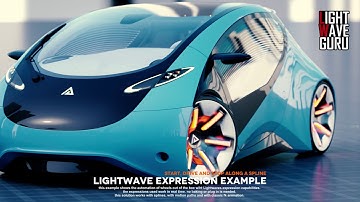 LightWave Expression Example / start, drive and stop along a spline