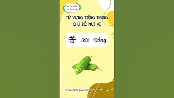 Từ Vựng Tiếng Trung | Mùi Vị | HVTG