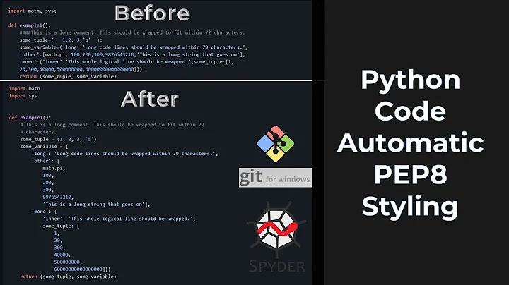HOW TO: Automatically Format Python Code to PEP8 Style? (+ BONUS Tips):