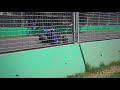 F1 2019 Australian GP FP1 Alexander Albon crash at 2nd corner