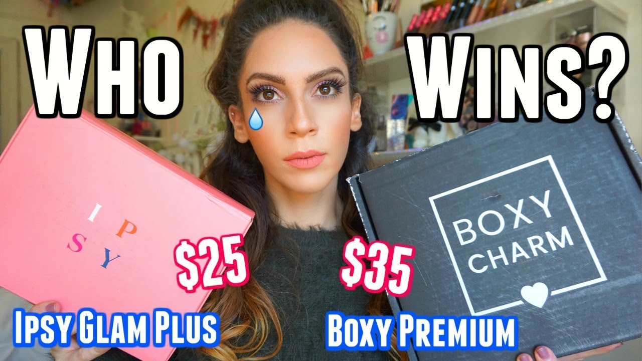 Ipsy GLAM Bag Plus VS. Boxycharm Premium DECEMBER 2019 YouTube