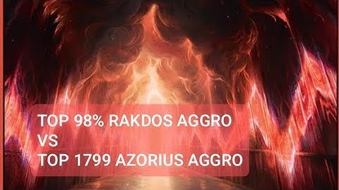 Top 98% Rakdos Aggro vs Top 1799 Azorius Aggro | Standard | Mythic Rank | MTG Arena