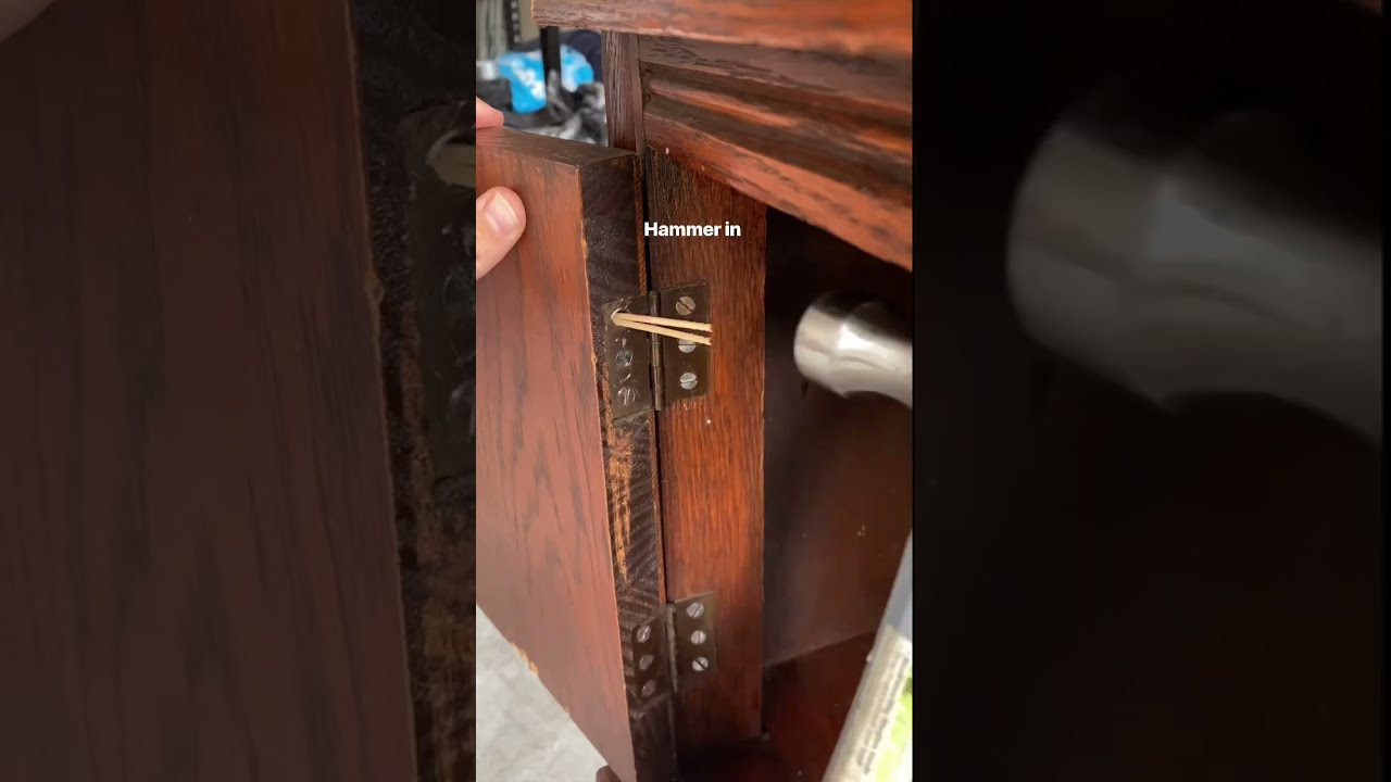 Easy Way To Fix A Stripped Screw In Wood Furnitureflipping Diyproject