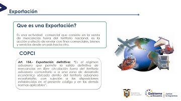 Generalidades para Exportar - 2  Qué es una exportación