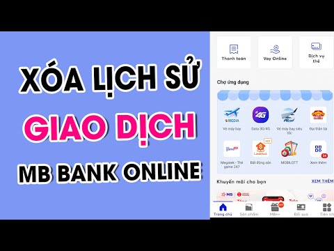 Video Cách Xóa Lịch Sử Giao Dịch MB Bank Trên App Điện Thoại - youtube