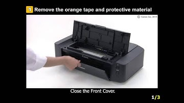 PIXMA iP8720/iX6820: Setting up the printer