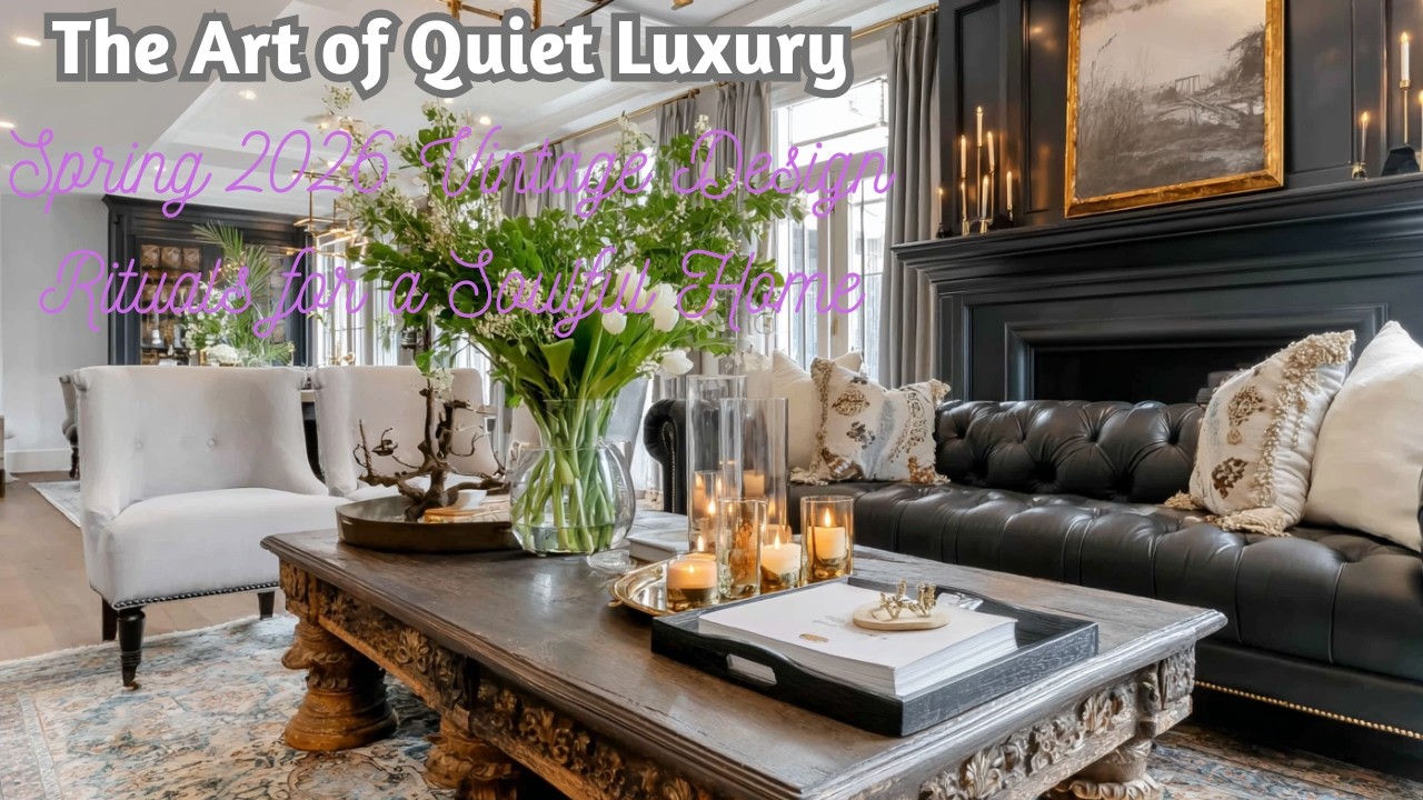 🌿 The Art of Quiet Luxury: Spring 2026 Vintage Design Rituals for a Soulful Home