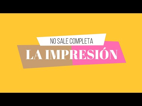 Video: La Impresora Imprime Débilmente: ¿por Qué La Impresora Imprime Mal Con Un Cartucho Completamente Nuevo Y Qué Se Puede Hacer? ¿Cómo Soluciono Una Impresión Tenue?