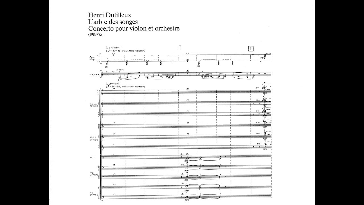 Henri Dutilleux - Violin Concerto (L'arbre des songes)