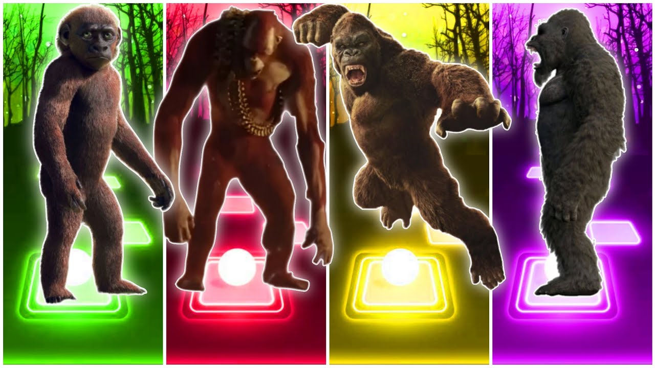 JurassicWorld Baby Kong 🆚The King Kong🆚The Godzilla🆚The Mosasaurus Coffin || TilesHop Edm Rush