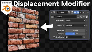 How to Use the Displacement Modifier (Blender Tutorial)
