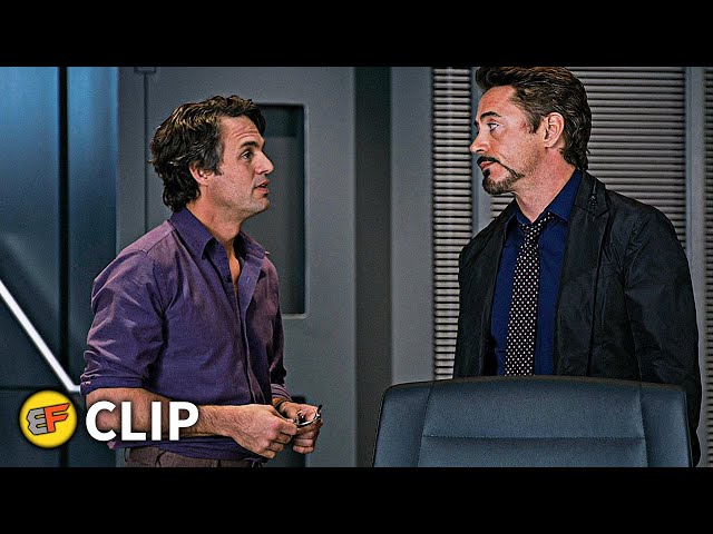 Tony Stark Meets Bruce Banner Scene | The Avengers (2012) Movie Clip HD 4K class=
