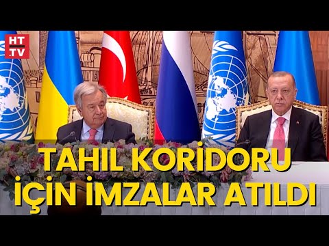 Tahıl Koridoru Anlaşması'nın imzaları İstanbul'da atıldı