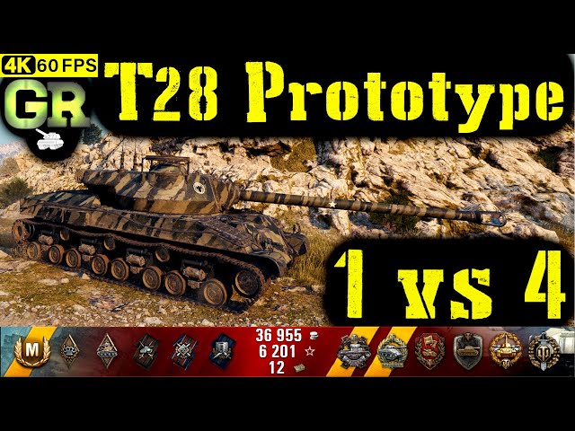 World of Tanks T28 Prototype Replay - 9 Kills 4.3K DMG(Patch 1.4.0) class=