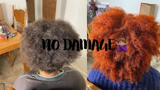 FROM BLACK TO COPPER ON 4C HAIR| NO DAMAGE (NO BLEACH)