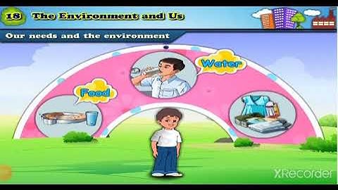 Std : 5. Sub : E.V.S. 1.Ls.no.18. The Environment and Us.
