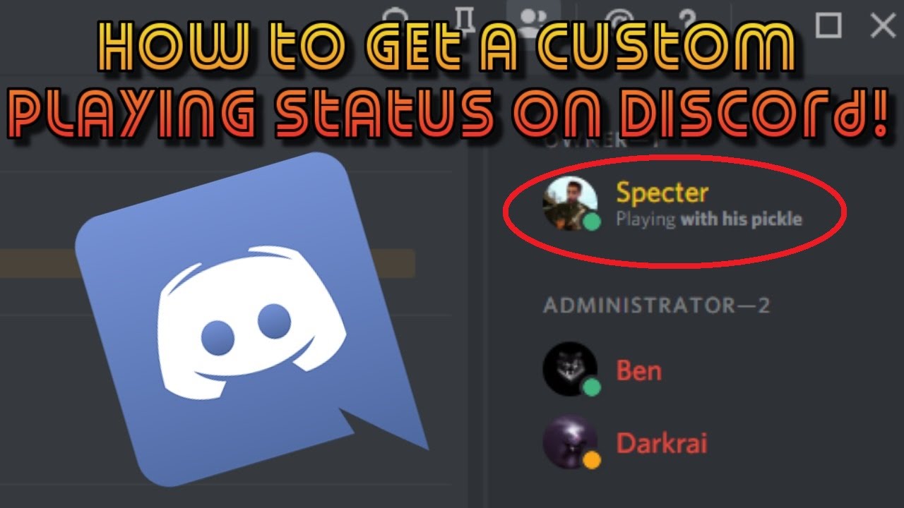 How to set a custom playing status on Discord! | Specter Tuts #1 | #