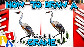 How To Draw A Sandhill Crane Bird screenshot 4