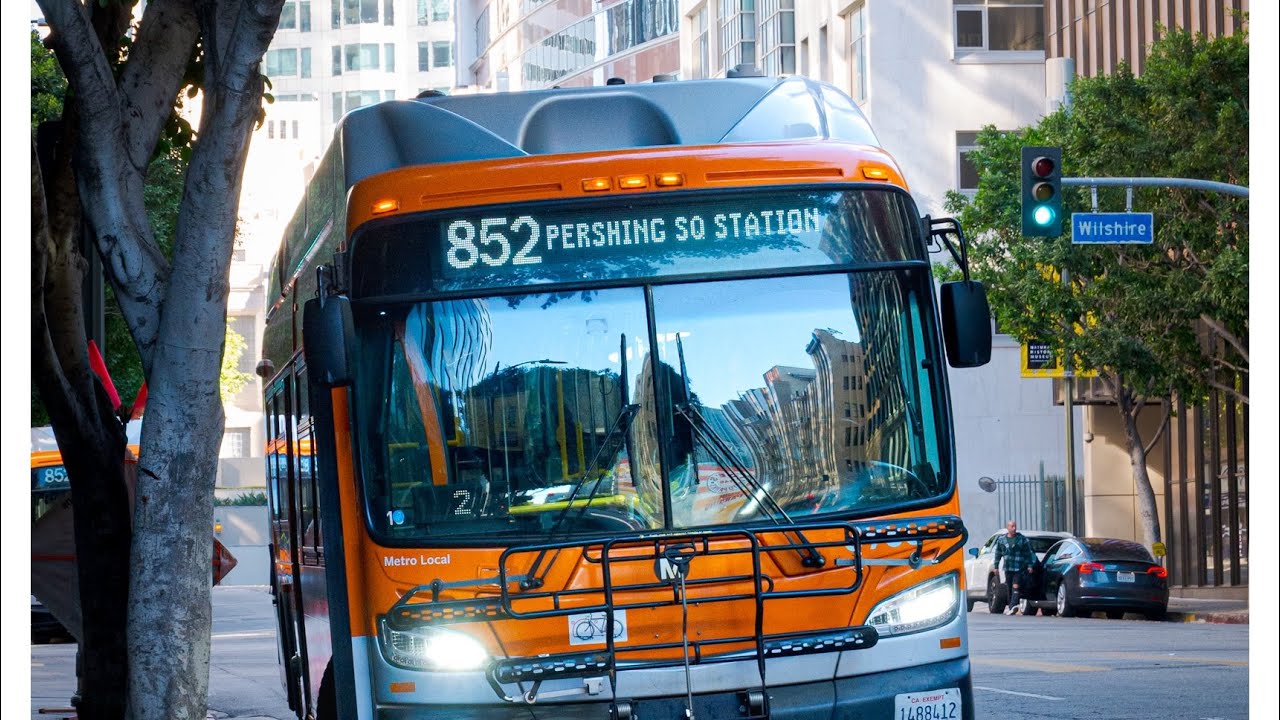 Bus Shuttle) LA Metro XN40 on Line 852 - YouTube