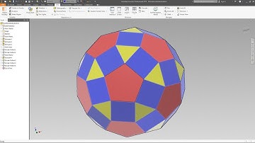 Rhombicosidodecahedron - Autodesk Inventor