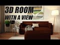 3D Modeling and Rendering of a Room with a Windows | 3ds Max + Chaos Vantage