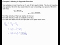 Relative Velocity - Parallel Motion - Example 2